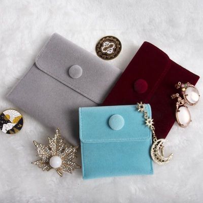Custom Logo Printed Microfiber Jewellery Pouch Eco Friendly Jewelry Bags