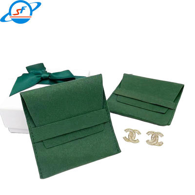 Luxury jewelry velvet Bag with custom logo suede gift wrap small drawstring bag