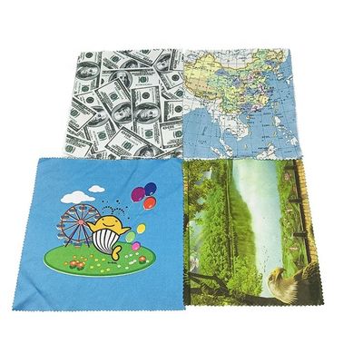 Custom Print Microfiber Eyeglass Cleaning Cloth  Water Absorbent