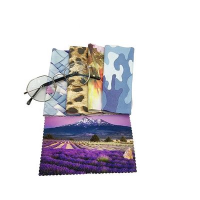 Custom Print Microfiber Eyeglass Cleaning Cloth  Water Absorbent