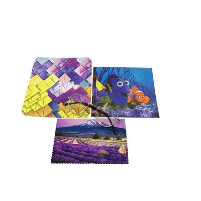 Custom Print Microfiber Eyeglass Cleaning Cloth  Water Absorbent